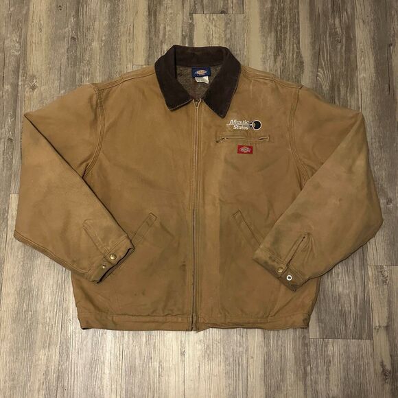 Dickies padded work jacket, men's size XL polyester gray type Vintage Second Hand